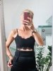 Czarny Koronkowy Top Missgiuded